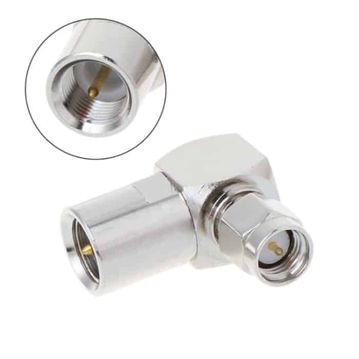 SPC0055.jpg Beide SMA-Stecker auf FME RF-Stecker rechtwinklig Stecker gefalteter Adapter für Koaxialkabel – Bild 1