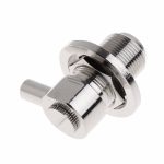 UHF-Buchse SO239 rechtwinklig HF-Stecker für RG58 / RG142 LMR195 Koaxialkabel