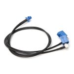 RG174 Typ Fakra C Stecker an 2 x Fakra C Buchsen Y Splitter Kombiniertes Kabel, Länge: 50 cm – Bild 2