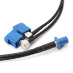 RG174 Typ Fakra C Stecker an 2 x Fakra C Buchsen Y Splitter Kombiniertes Kabel, Länge: 50 cm – Bild 5