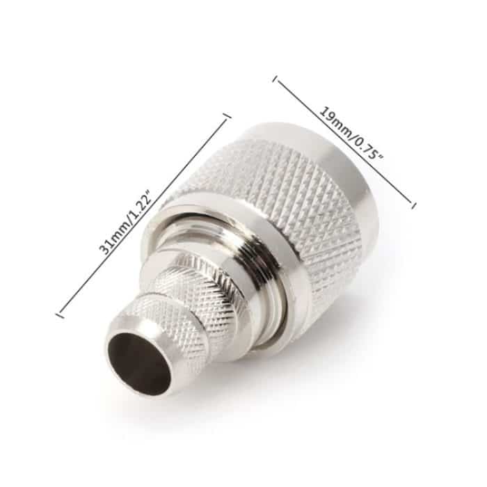 1 Set N-Stecker HF-Stecker Koaxialadapter Konverter für LMR400 RG8 Kabel – Bild 4