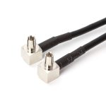 RG174 SMA Buchse auf 2 x TS9 Stecker Verbindungskabelverlängerung, Länge: 15 cm – Bild 4
