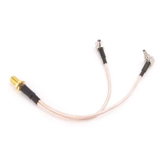 RG316 SMA Buchse zu CRC9-TS9 Anschlusskabelverlängerung, Länge: 15 cm – Bild 2