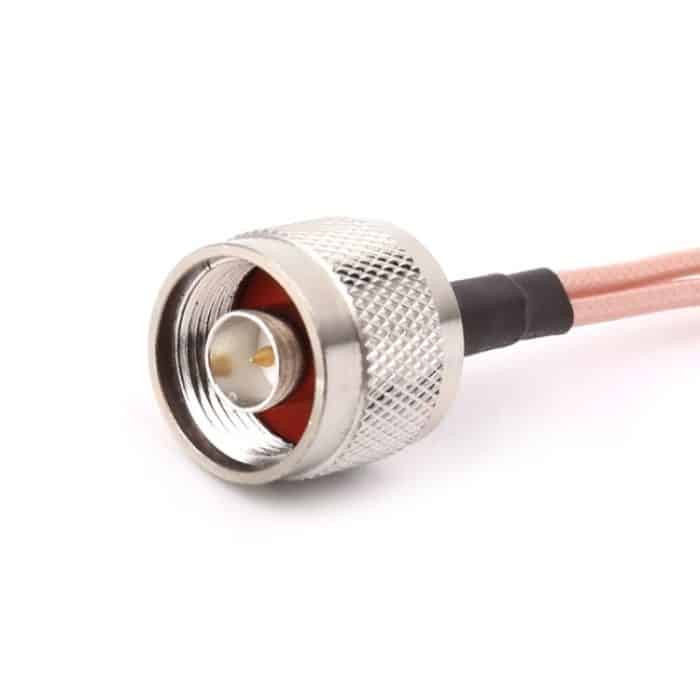 RG316 N Stecker auf 2xTS9 / 2xCRC9 Stecker Verbindungskabel, Länge: 15 cm – Bild 3