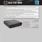 A4/1U-MS 1080N CE- und RoHS-zertifiziert, 1/4-Zoll-Vorschaubildschirm, AHD-DVR-Digitalvideorecorder, A4/1U-MS, A4/1U-MH – Bild 7