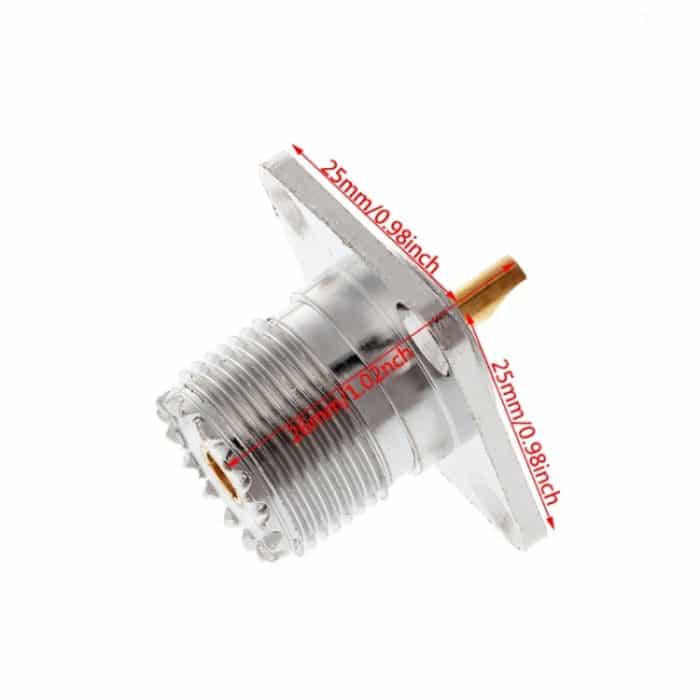 UHF-Buchse Adapter für SO239-Schalttafeleinbau-Flanschabdeckung – Bild 5