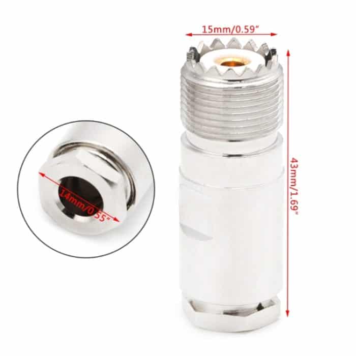 UHF SO239 PL259 Steckerklemmenadapter – Bild 4