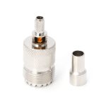 10 Stück UHF-Buchse SO239 gecrimpter HF-Stecker Koaxialadapter für 2,5 mm 160; RG316/160; RG179 und 160; 2,85 mm RG174 LMR100 – Bild 5
