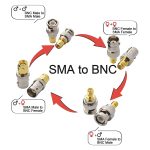 4-in-1 BNC-zu-SMA-HF-Koaxialstecker-Adapter – Bild 6