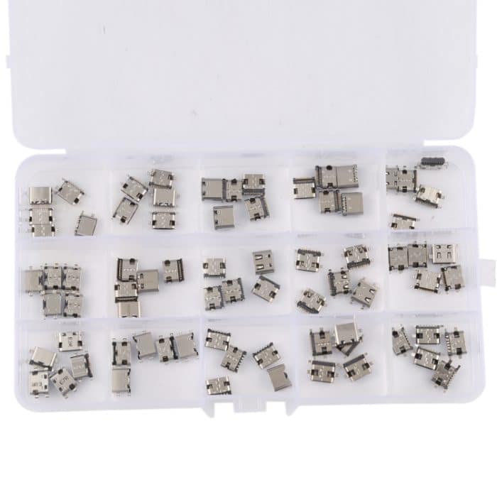 75 PC / Set USB-Typ C-Ladeöffnungsverbinder 6Pin / 12pin / 16pin / 14pin / 24pin für Huawei / Samsung / Xiaomi usw – Bild 2
