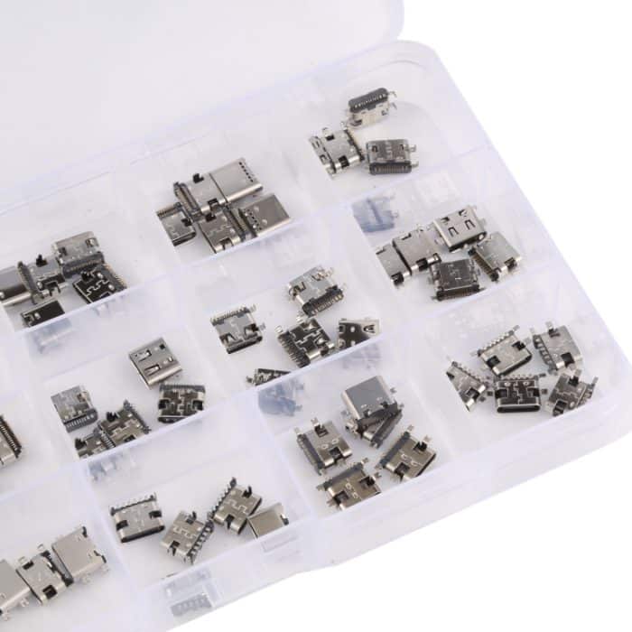 75 PC / Set USB-Typ C-Ladeöffnungsverbinder 6Pin / 12pin / 16pin / 14pin / 24pin für Huawei / Samsung / Xiaomi usw – Bild 5