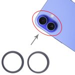 Für iPhone 16 2 teile/satz Hinten Kamera Glas Objektiv Metall Außen Schutz Hoop Ring, For iPhone 16 – Bild 4