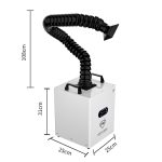 TBK618 220V Löttroptextraktor Industrielle Lötlötung Eisenrauchlasermarkierungsmarkierungsabzug Extraktor Mobile Reinigungsrauchapparat – Bild 2