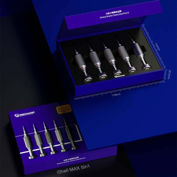 MECHANIC Mörtel Mini iShell 5 in 1 Phone Repair Präzisions-Schraubendreher-Set – Bild 9