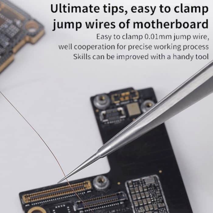 Qianli iNeezy YX-01 Extra scharfe, verdickte Pinzette aus Edelstahl, spitze Pinzette – Bild 7