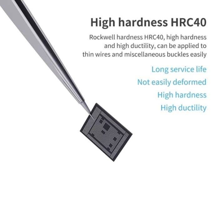 Qianli iNeezy YK-02 Edelstahl Extra scharfe verdickte Pinzette Spitzpinzette – Bild 5