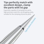 Qianli iNeezy YK-02 Edelstahl Extra scharfe verdickte Pinzette Spitzpinzette – Bild 6