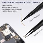 Qianli iNeezy FK-04 Edelstahl Extra scharfe, verdickte Pinzette Spitzpinzette – Bild 9