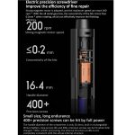 25 in 1 Original Xiaomi Mijia Elektro-Präzisionsschraubendreher-Kit Wiederaufladbares magnetisches Aluminiumgehäuse – Bild 5