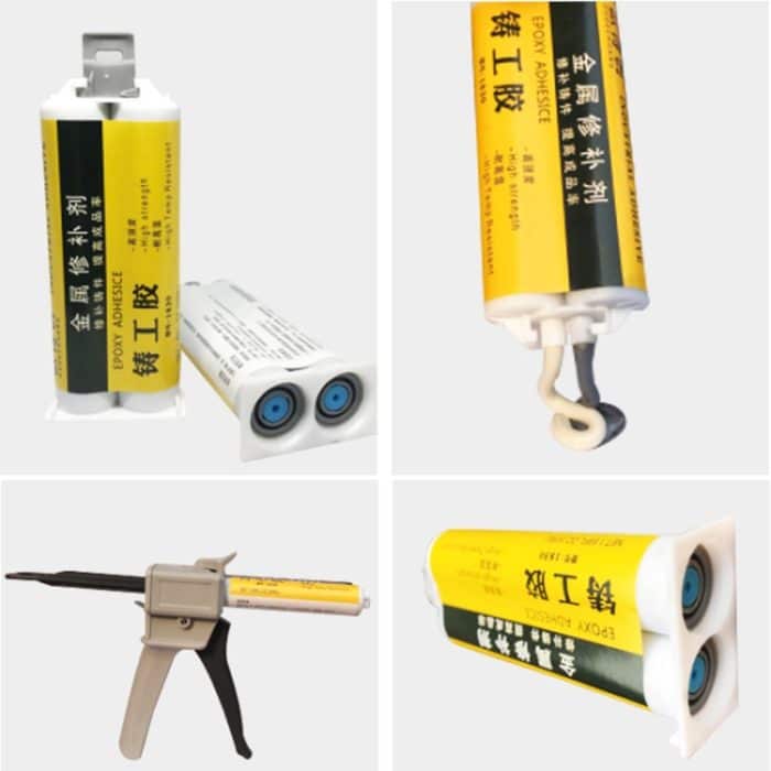 AB Klebstoff Eisen Edelstahl Aluminiumlegierung Haushaltsreparatur Schnelltrocknendes Schweißkleber – Bild 3