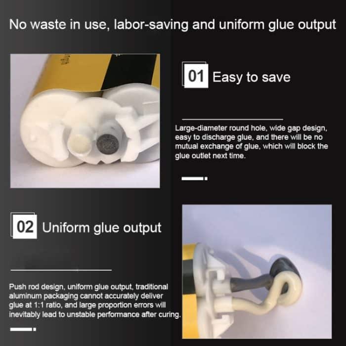 AB Klebstoff Eisen Edelstahl Aluminiumlegierung Haushaltsreparatur Schnelltrocknendes Schweißkleber – Bild 6
