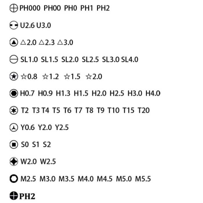Wochen 64 in 1 Demontage-Werkzeug-Schraubendreher-Set – Bild 6