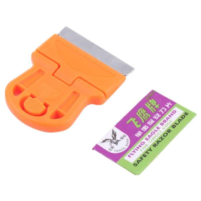 Kleberentferner, Rakel, Aufkleberreiniger, Kunststoffgriff, Schaber, Mini Glue Remover Squeegee (Orange), Mini Glue Remover Squeegee(Yellow) – Bild 4