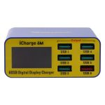 Mechaniker ICharge 6M QC 3.0 USB Smart Ladegerät Unterstützung Die Befestigung mit LCD, EU-Stecker – Bild 2