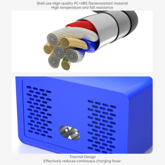 Mechaniker ICharge 8M QC 3.0 USB Smart Ladegerät Unterstützung Die Befestigung mit LCD, EU-Stecker – Bild 4