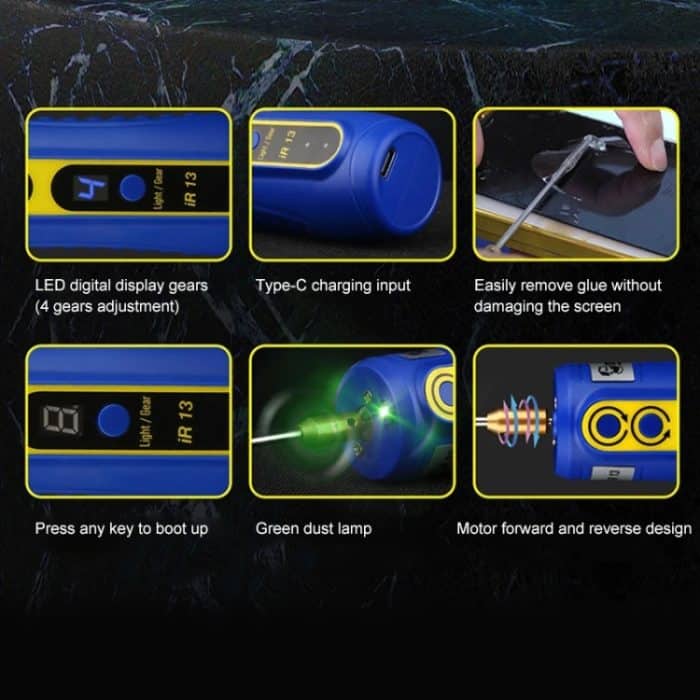 Mechaniker IR13 Wiederaufladbare OCA-Kleber Einstellbare Geschwindigkeit Entfernen Sie Werkzeug – Bild 7