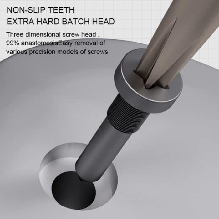 9 in 1 MECHANIC Corn Magnetic Precision Anti-Rutsch-Schraubendreher-Set – Bild 6