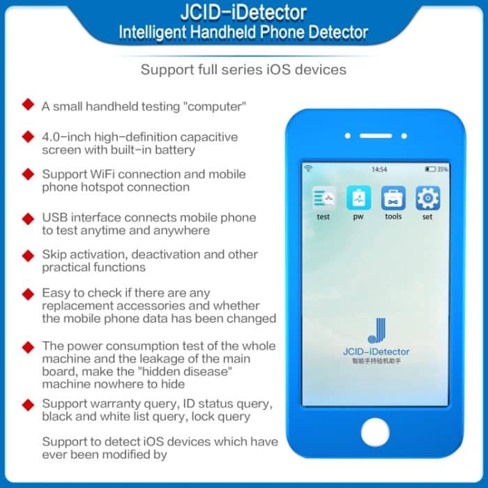 JCID Intelligent Handheld iDetector Für iOS-Geräte der gesamten Serie – Bild 2