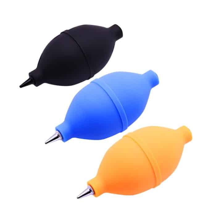Staubentferner, Gummi-Luftgebläse, Pumpenreiniger für Handy/Kameras/Tastatur/Uhr usw, Dust Blowing Ball Black, Dust Blowing Ball Orange, Dust Blowing Ball Blue – Bild 3