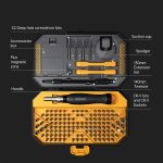 JAKEMY JM-8183 145 in 1 manueller Mehrzweck-Werkzeugschraubendreher-Set – Bild 4