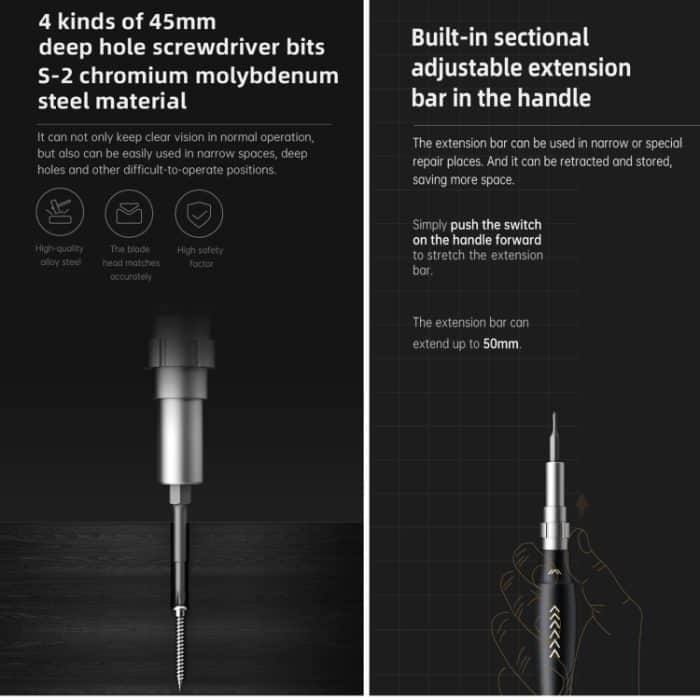 JAKEMY JM-8183 145 in 1 manueller Mehrzweck-Werkzeugschraubendreher-Set – Bild 6