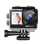 C1 Dual-Screen 2,0 Zoll + 1,3 Zoll Bildschirm Anti-Shake 4K WiFi Sport Action Kamera Camcorder mit wasserdichtem Gehäuse, Allwinner V316, 170 Grad Weitwinkel