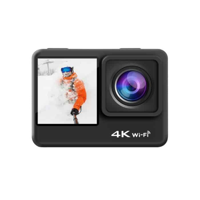 C1 Dual-Screen 2,0 Zoll + 1,3 Zoll Bildschirm Anti-Shake 4K WiFi Sport Action Kamera Camcorder mit wasserdichtem Gehäuse, Allwinner V316, 170 Grad Weitwinkel – Bild 4