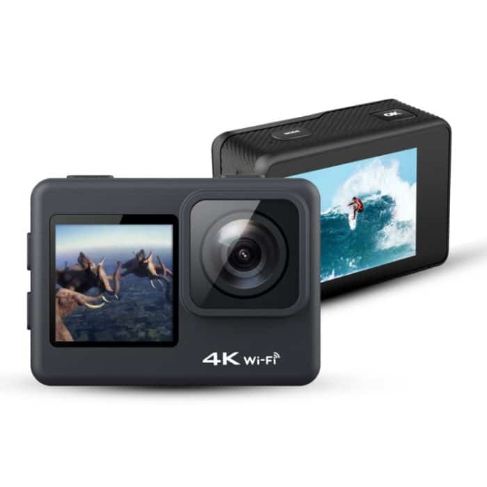C1 Dual-Screen 2,0 Zoll + 1,3 Zoll Bildschirm Anti-Shake 4K WiFi Sport Action Kamera Camcorder mit wasserdichtem Gehäuse, Allwinner V316, 170 Grad Weitwinkel – Bild 5