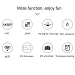 C1 Dual-Screen 2,0 Zoll + 1,3 Zoll Bildschirm Anti-Shake 4K WiFi Sport Action Kamera Camcorder mit wasserdichtem Gehäuse, Allwinner V316, 170 Grad Weitwinkel – Bild 7