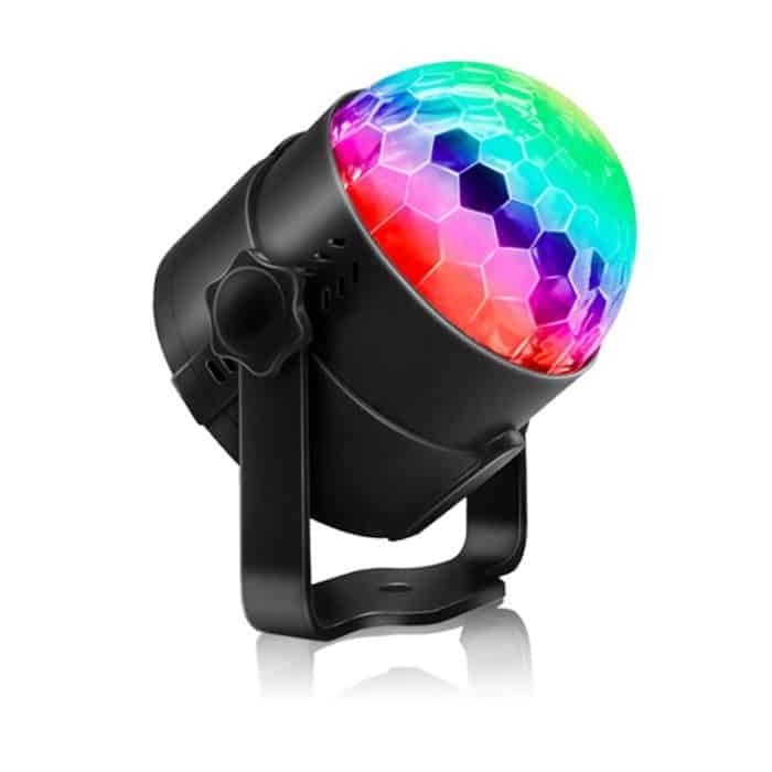 SYA000426.jpg YouOKLight YK2278 3W Sound Aktivierte Party DJ Beleuchtung RBG Disco Ball Strobe Lampe Stage Par Light mit 7 Modi, ohne Fernbedienung – Bild 1