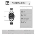 SKmei 1620 Zarte Strass Kreative Casual Wasserdichte Quarz Frauen Uhr Stahl Armband Uhr – Bild 7