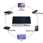KM200 tragbares digitales Stereo-Audio-Echo-System-Gerät HDMI-Karaoke-Mischverstärker 4K / 2K-TV-PC-Heimkino – Bild 8