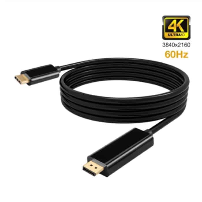 4K 60Hz Typ C zu DP DisplayPort DP-Adapterkabel anschließen, Kabellänge: 1,8 m – Bild 2