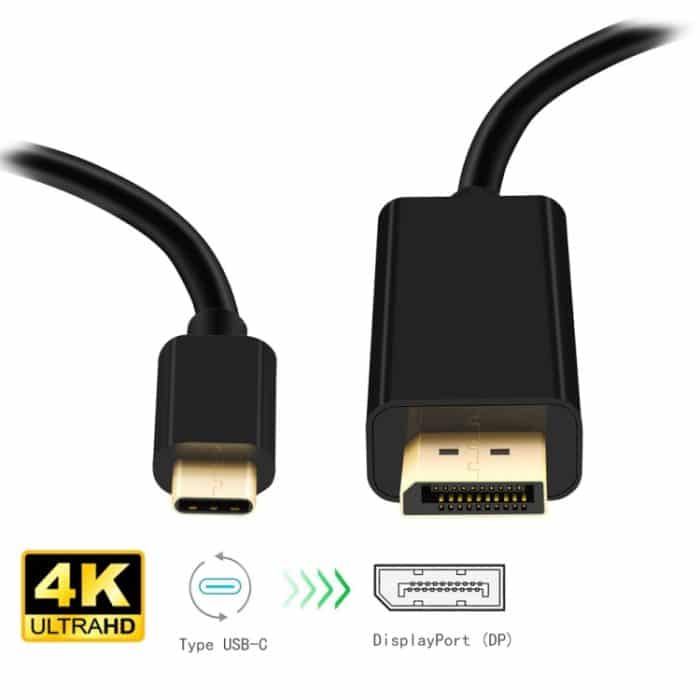 4K 60Hz Typ C zu DP DisplayPort DP-Adapterkabel anschließen, Kabellänge: 1,8 m – Bild 5