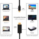 4K 60Hz Typ C zu DP DisplayPort DP-Adapterkabel anschließen, Kabellänge: 1,8 m – Bild 6