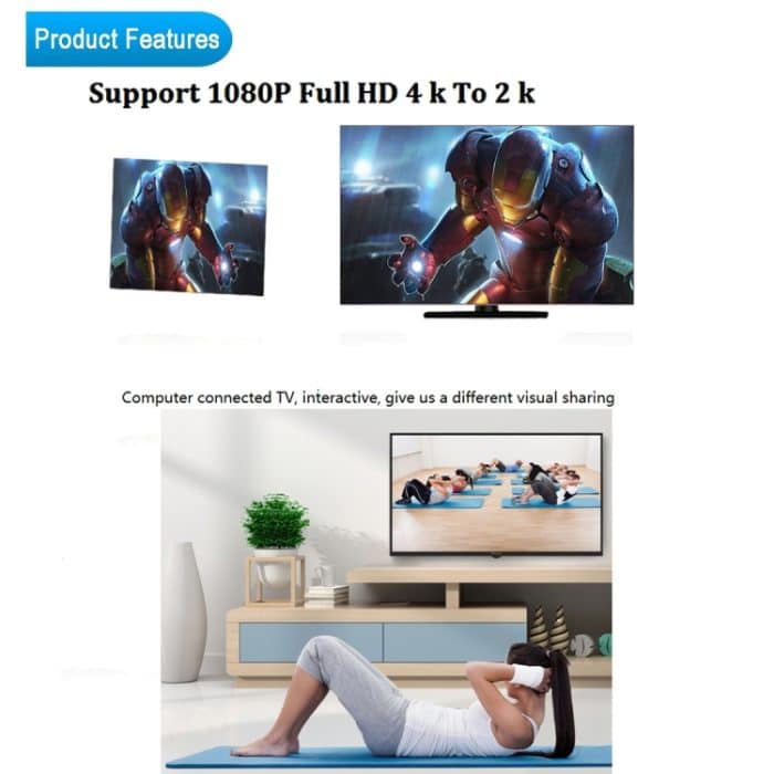 Z-20M 4Kx2K 26AWG 19 + 1 Zinn Kupfer Computer und Fernseher HDMI 2.0 HD Kabel, Kabellänge: 20 m – Bild 5