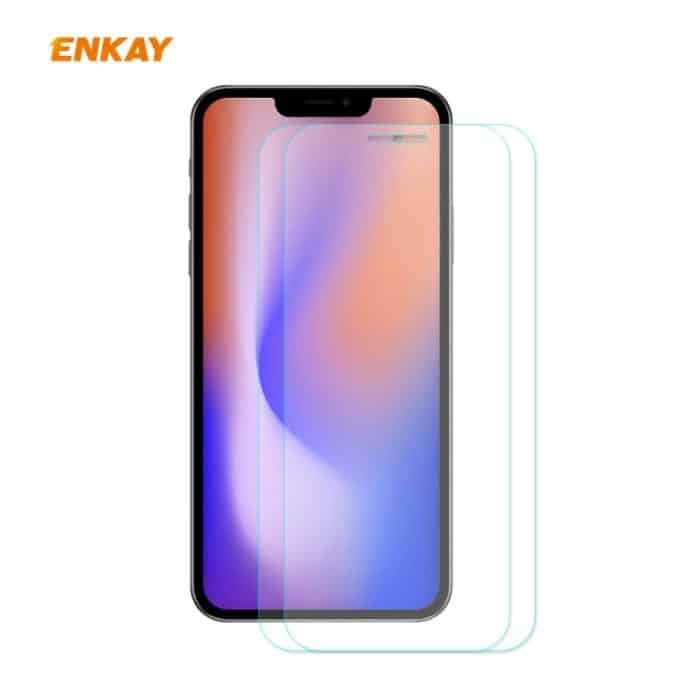 2 Stück ENKAY Hat-Prince 0,26 mm 9H 2,5D explosionsgeschützte gehärtete Glasfolie mit gebogenen Kanten, For iPhone 12 mini, For iPhone 12 / 12 Pro, For iPhone 12 Pro Max – Bild 1