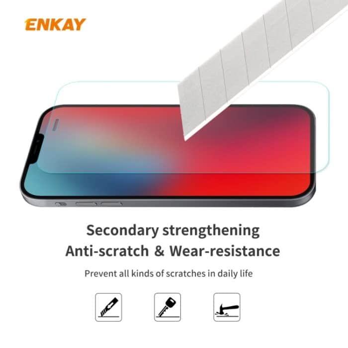 10 Stück ENKAY Hat-Prince 0,26 mm 9H 2,5D explosionsgeschützte gehärtete Glasfolie mit gebogenen Kanten, For iPhone 12 mini, For iPhone iPhone 12 / 12 Pro, For iPhone 12 Pro Max – Bild 5