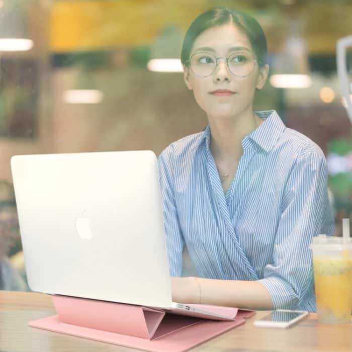 4-in-1 universeller Laptop-Halter, PU-wasserdichter Schutz am Handgelenk, Laptop-Tasche, 13/14inch – Bild 3