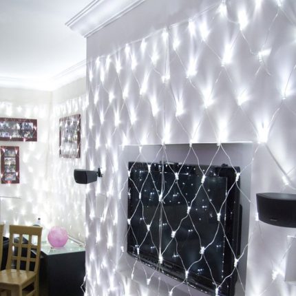 4x6m 672 LEDs Wasserdichte Fischernetz Lichter Vorhang Lichterketten Fee Hochzeit Party Urlaub Dekoration Lampen 220V, EU Stecker
